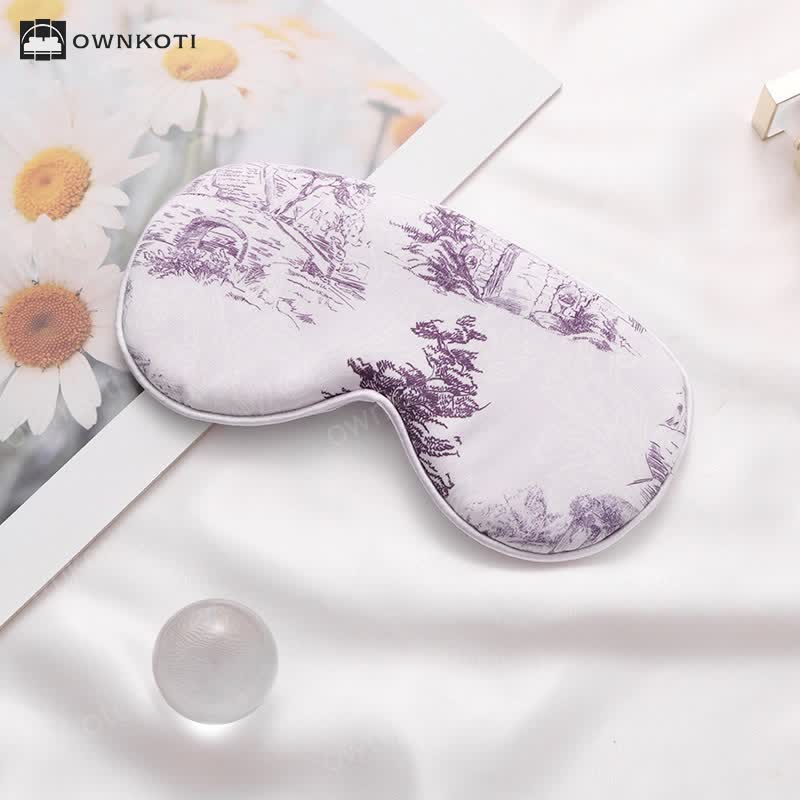 Landscape Print Imitation Silk Sleep Eye Mask