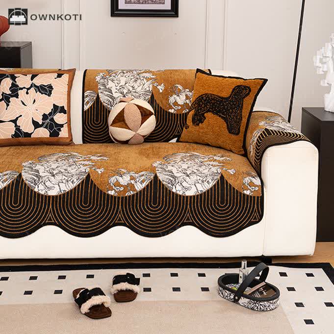 Vintage Chenille Anti-slip Sofa Cover
