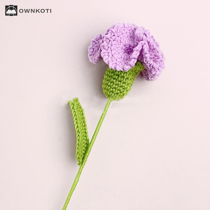 Creative Handmade Knitted Crochet Carnation
