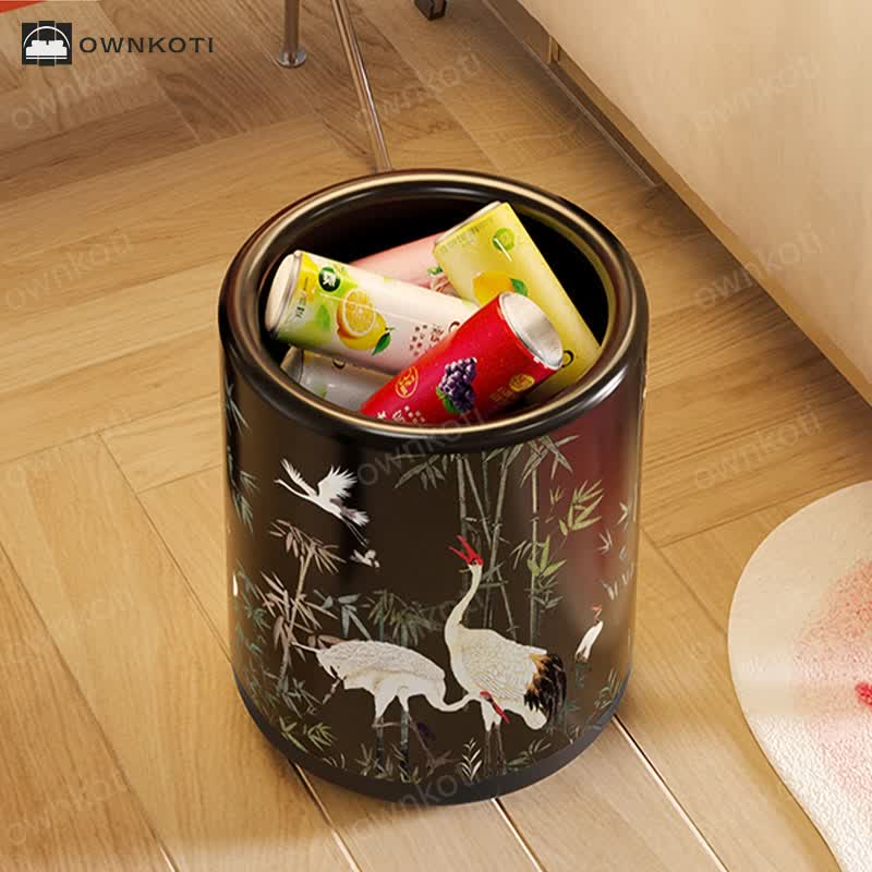 Pastoral Large Capacity Durable Trash Can