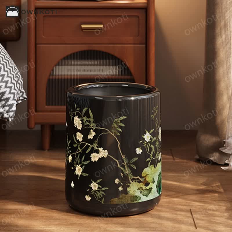 Pastoral Large Capacity Durable Trash Can