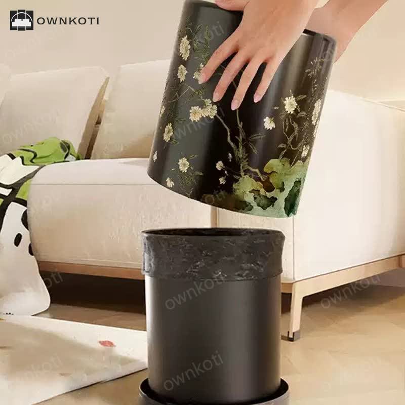 Pastoral Large Capacity Durable Trash Can