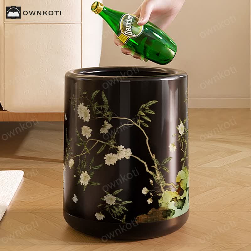 Pastoral Large Capacity Durable Trash Can