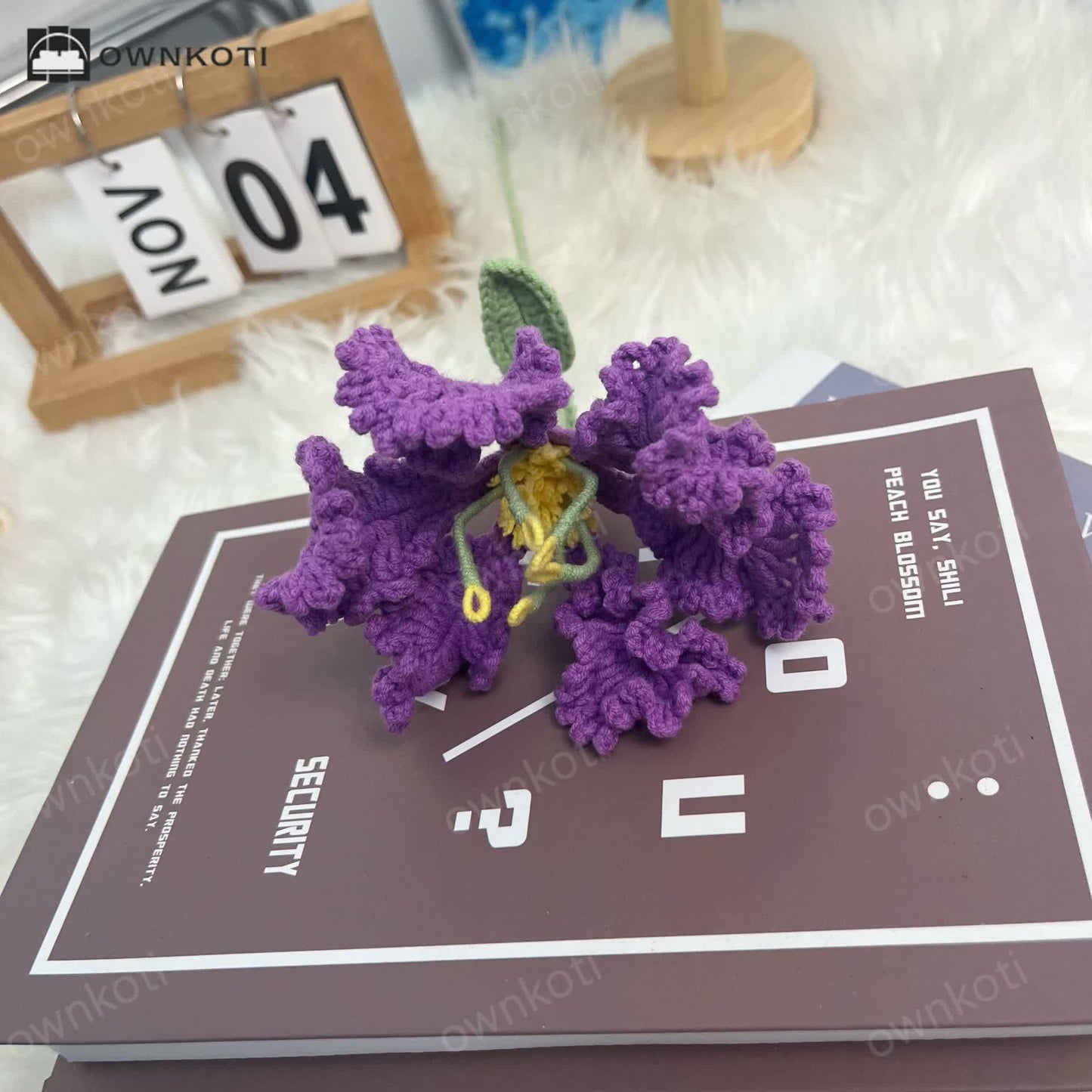 Handmade Knitted Crochet Everlasting Crape Myrtle Bouquet