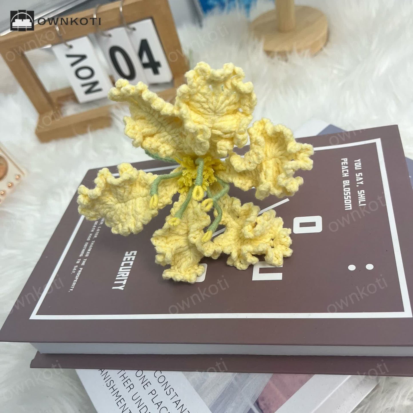 Handmade Knitted Crochet Everlasting Crape Myrtle Bouquet