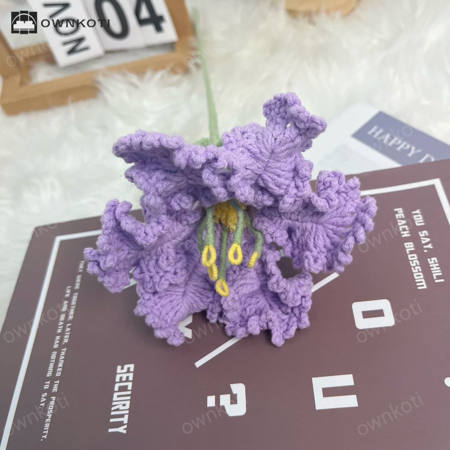 Handmade Knitted Crochet Everlasting Crape Myrtle Bouquet