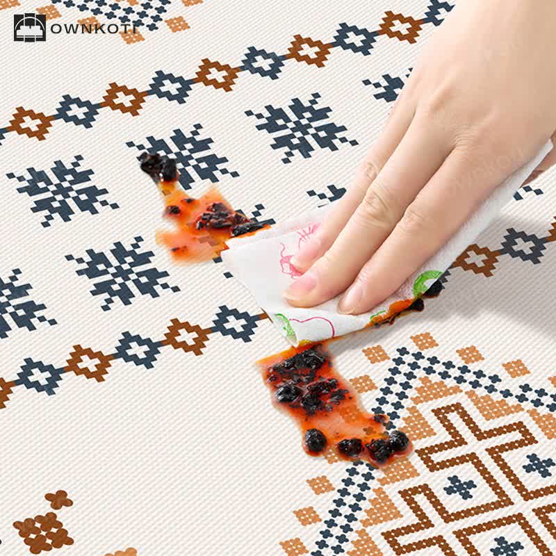 Bohemian Geometric Pattern Waterproof Tablecloth