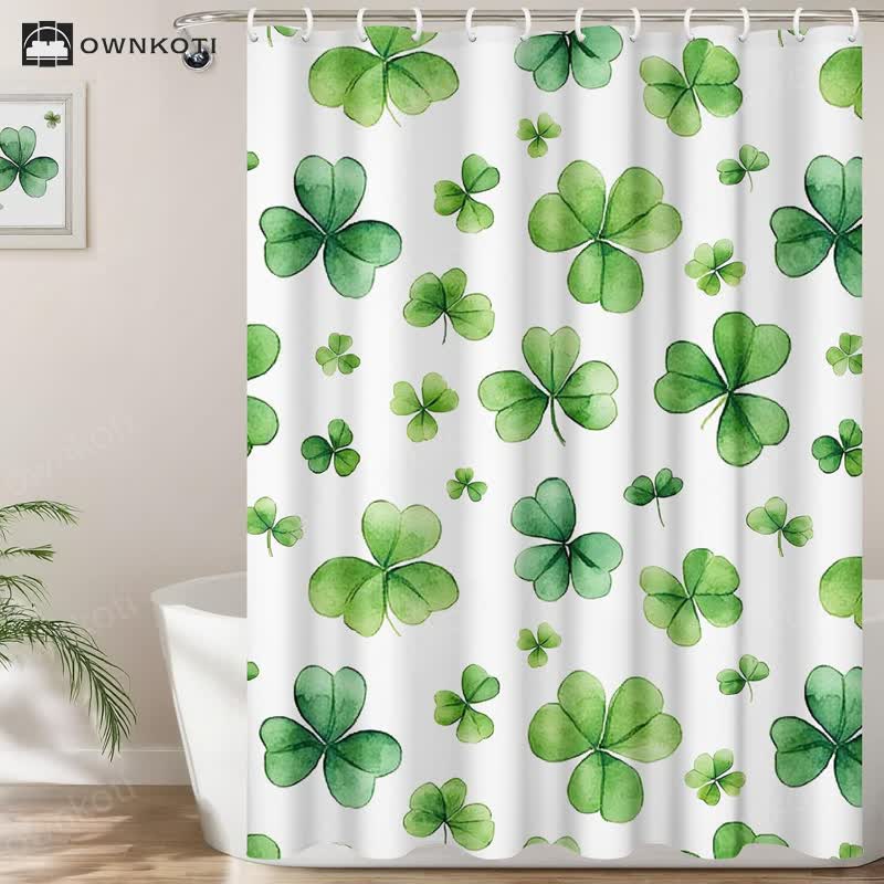 Pastoral Shamrock Decorative Shower Curtain