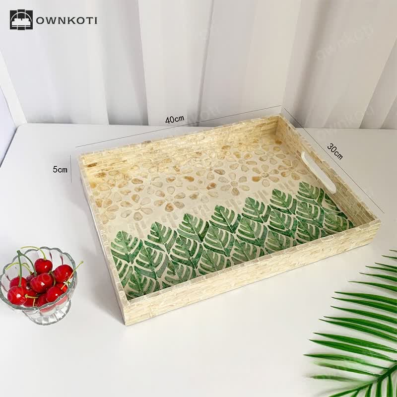 Light Luxury Shell Tea Dessert Tray