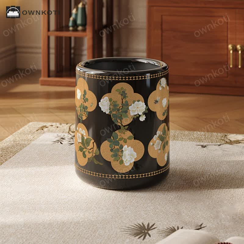 Double Layer Lidless Large Capacity Wastebasket