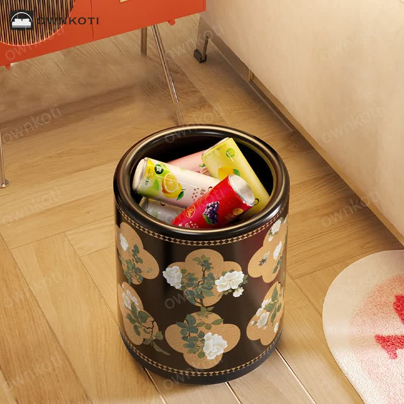 Double Layer Lidless Large Capacity Wastebasket