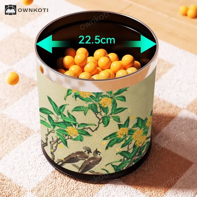 Rural Double Layer Durable Wastebasket