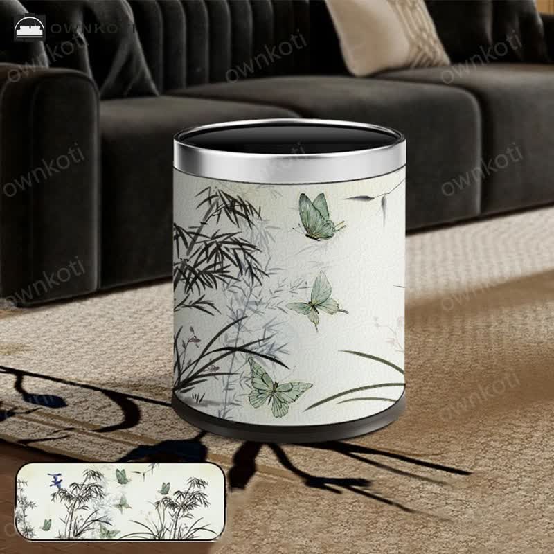 Rural Double Layer Durable Wastebasket