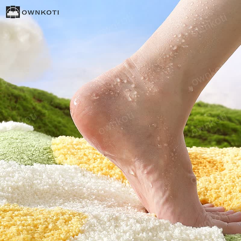 Square Plant Flower Water Absorbent Floor Mat