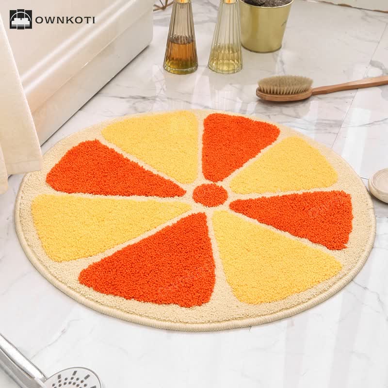 Cute Plant Fruit Shaped Anti-slip Floor Mat