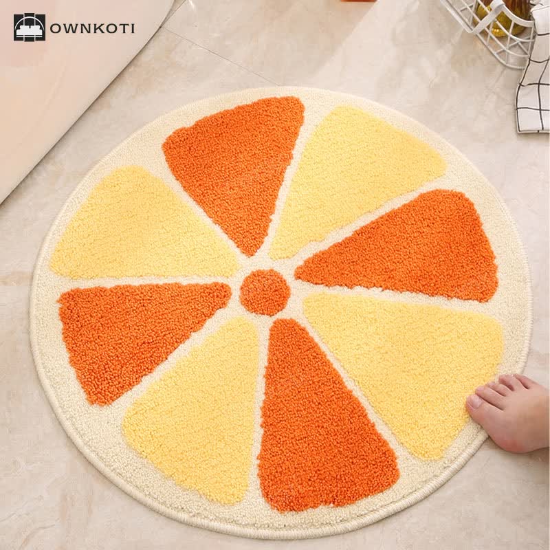 Cute Plant Fruit Shaped Anti-slip Floor Mat
