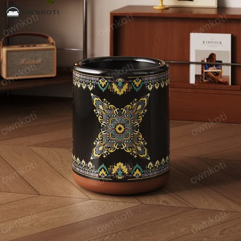 Elegant Double Layer Functional Trash Bin