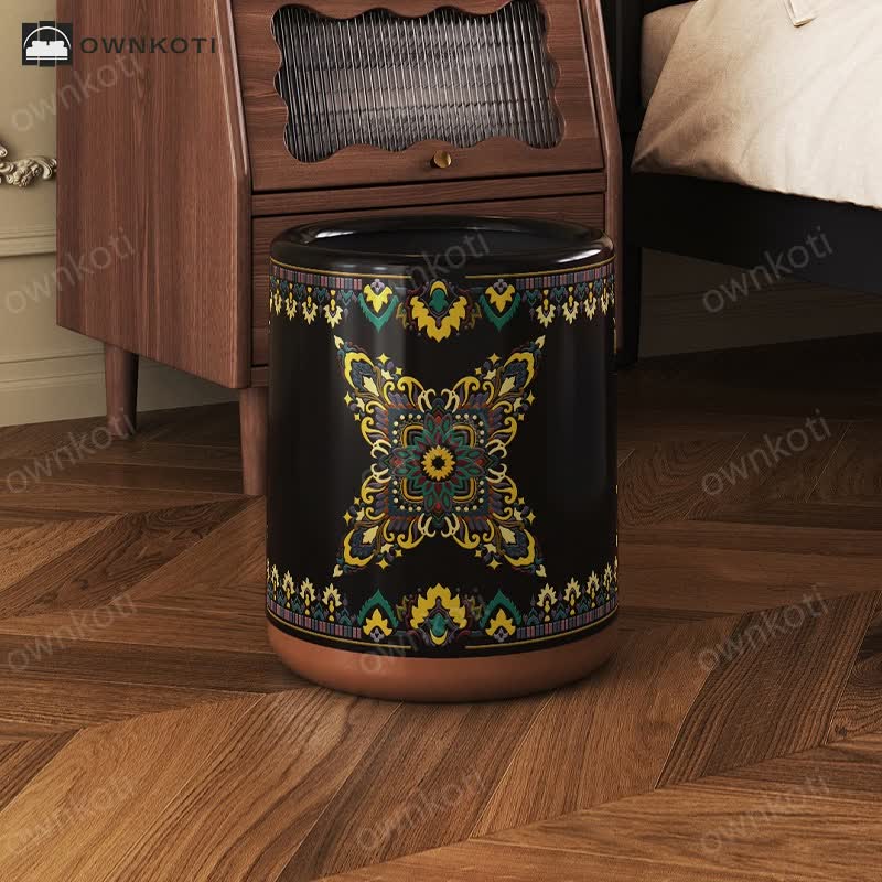 Elegant Double Layer Functional Trash Bin