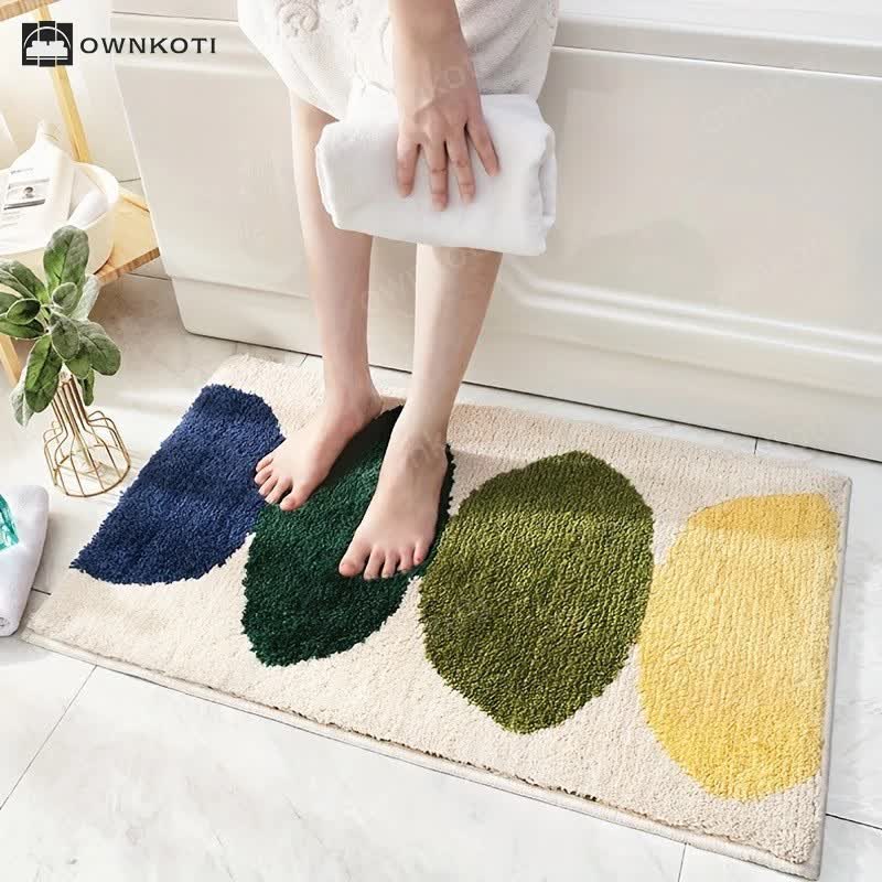 Plant Flower Cartoon Absorbent Floor Mat