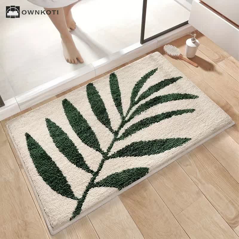Plant Flower Cartoon Absorbent Floor Mat