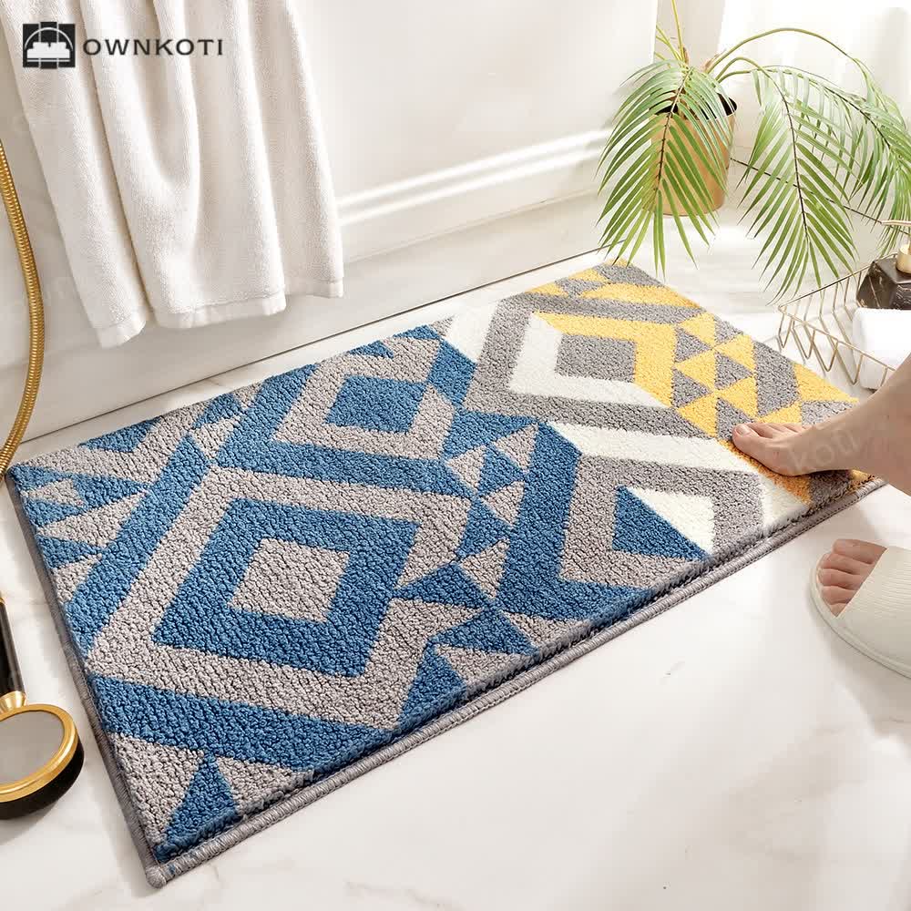 Plant Flower Cartoon Absorbent Floor Mat