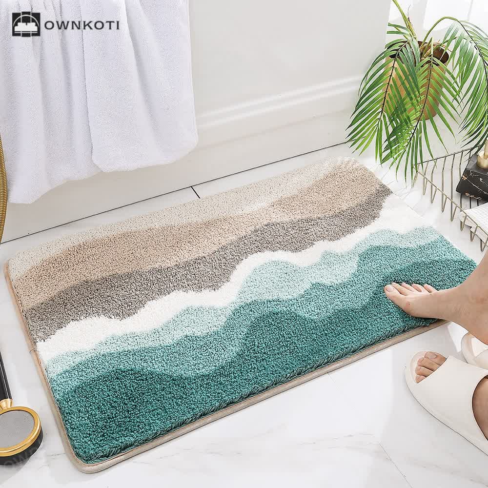 Plant Flower Cartoon Absorbent Floor Mat
