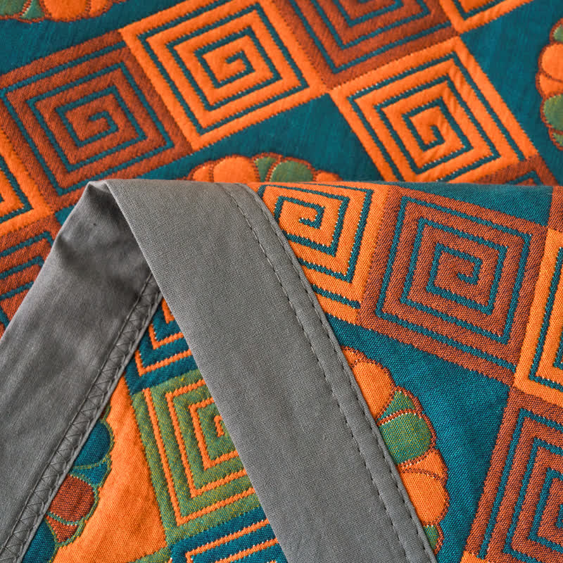 Cotton Gauze Reverisible Vintage Blanket