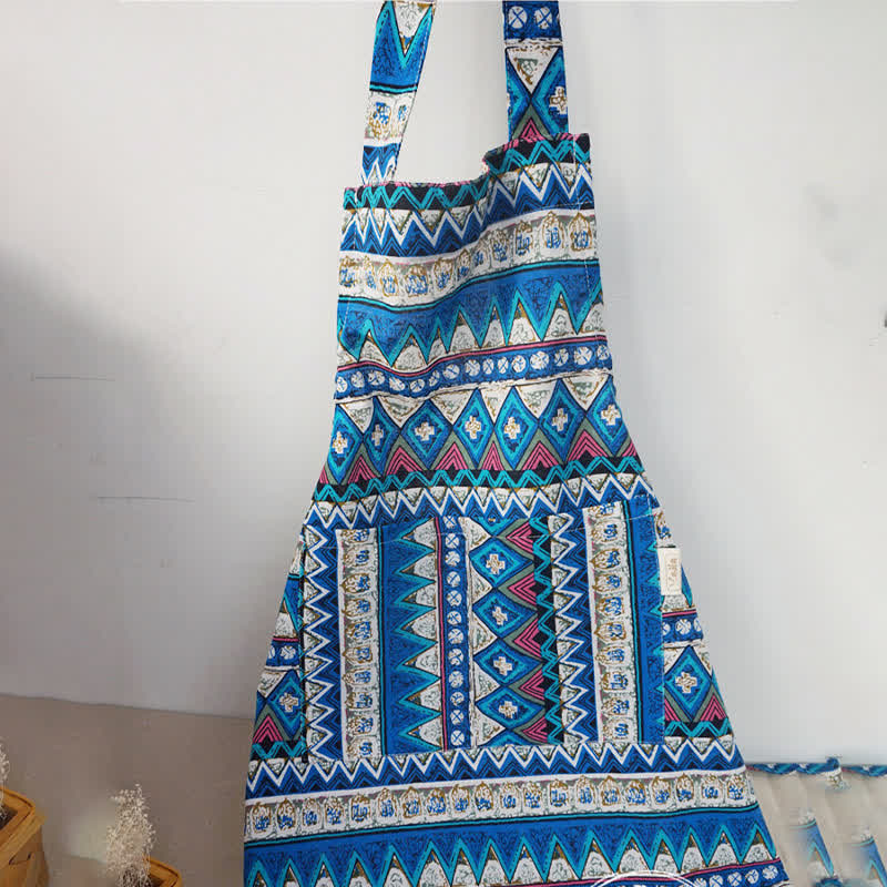 Colorful Ethnic Bohemian Pattern Apron
