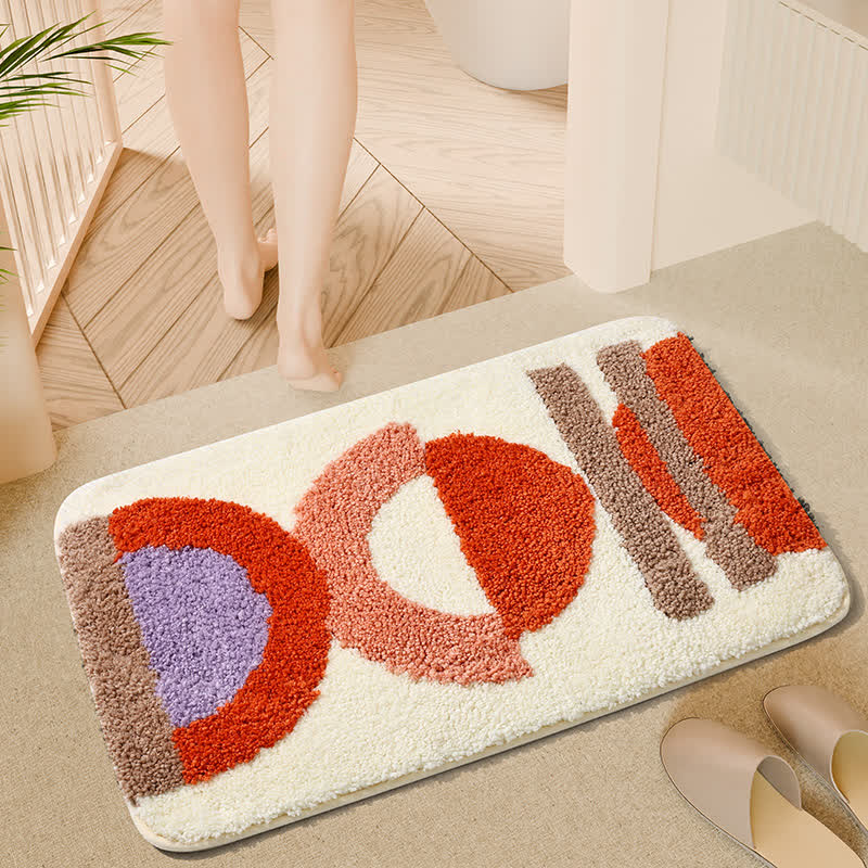 Cartoon Plant Water Absorbent Anti-Slip Floor Mat