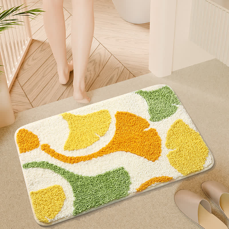 Cartoon Plant Water Absorbent Anti-Slip Floor Mat