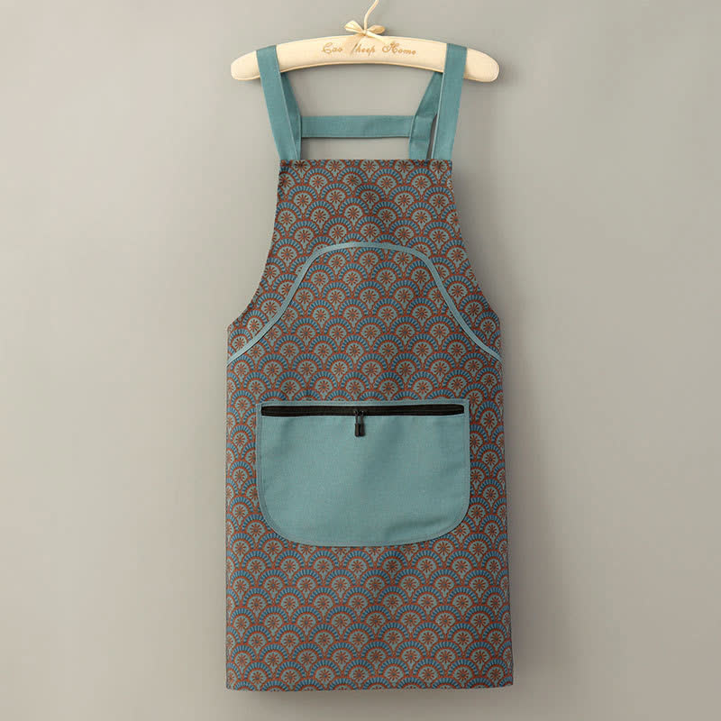 Vintage Long Sleeve Stain Resistant Canvas Kitchen Apron