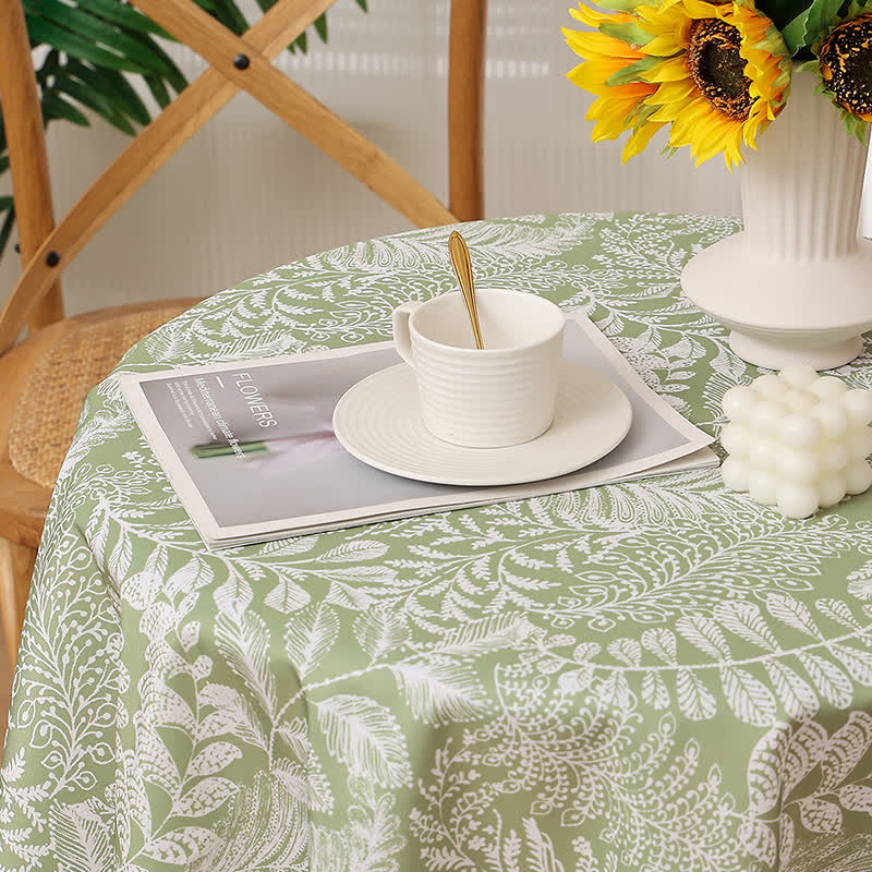Rustic Fresh Waterproof Botanical Branches Tablecloth