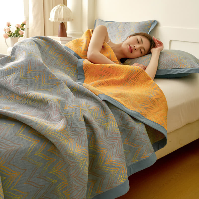 Cotton Gauze Yarn-dyed Jacquard Breathable Quilt