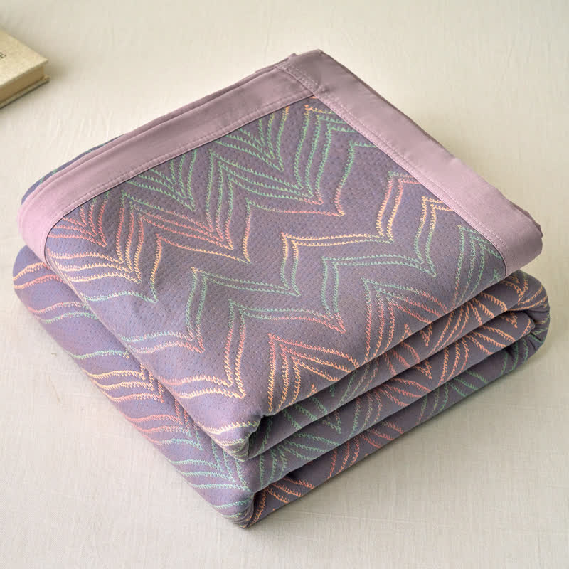 Cotton Gauze Yarn-dyed Jacquard Breathable Quilt