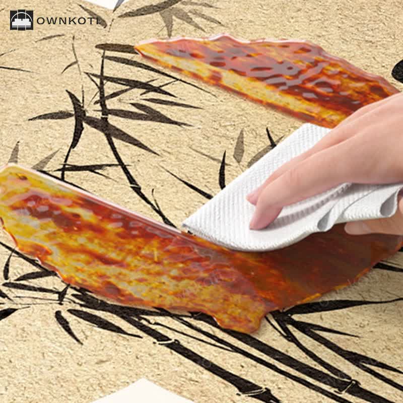 Floral Magpie Double Layer Trash Can