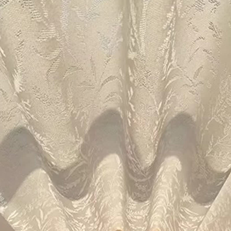 Branches Leaves Hollow Out Sheer Gauze Curtain