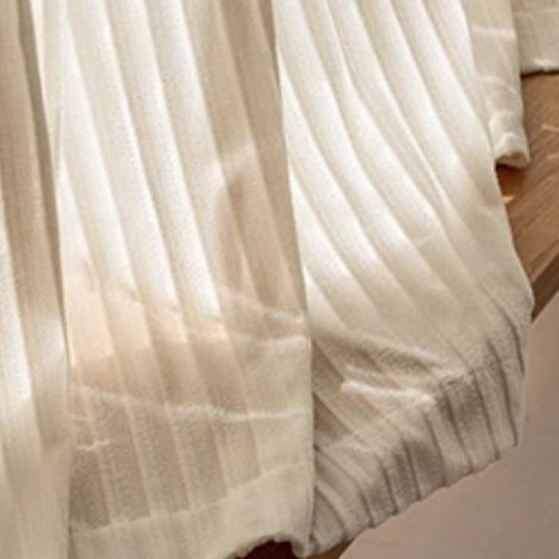 French Vintage Floral Leaf Sheer Gauze Curtain