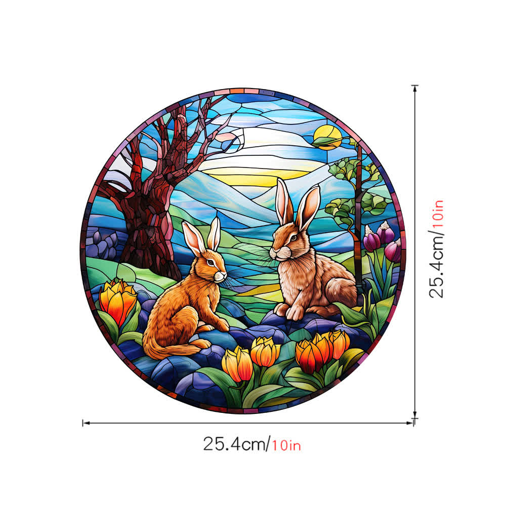Easter Bunny Removable Static Window Sticker