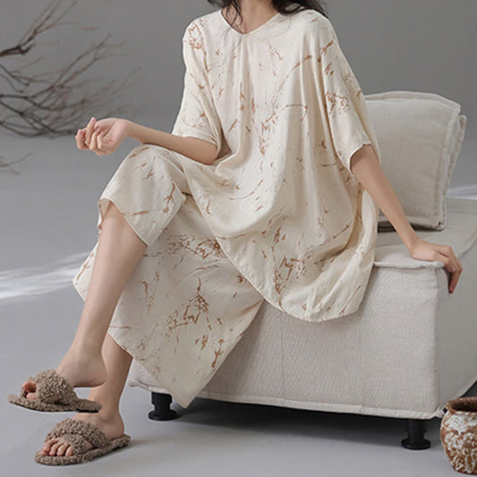 Bamboo Fiber Loose Soft Loungewear Set