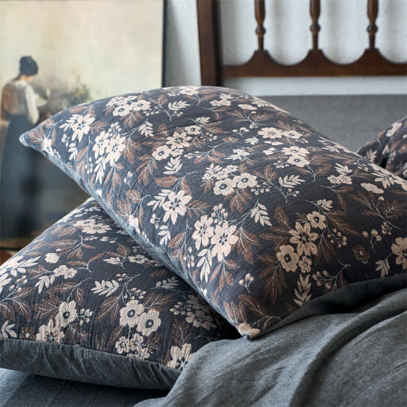 Yarn-dyed Double Layer Gauze Bedding Set (4PCS)