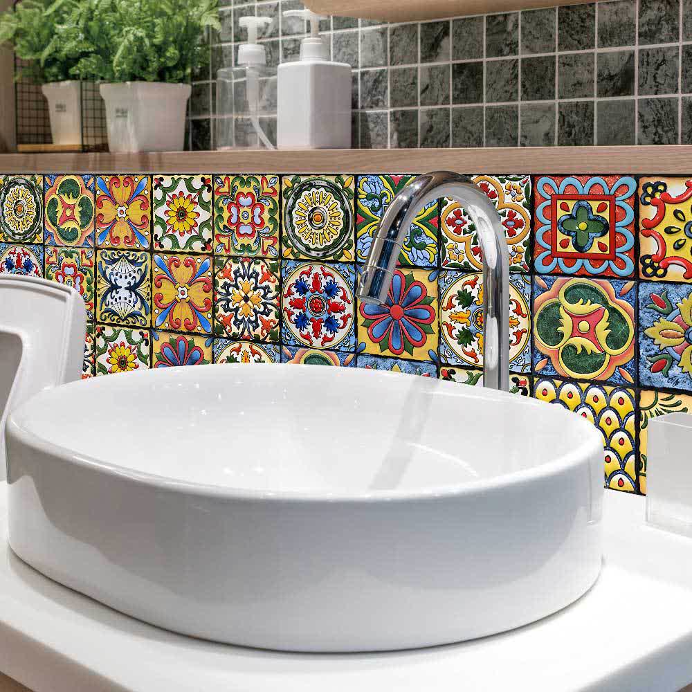 Decorative Peel & Stick Wall Tile Stickers