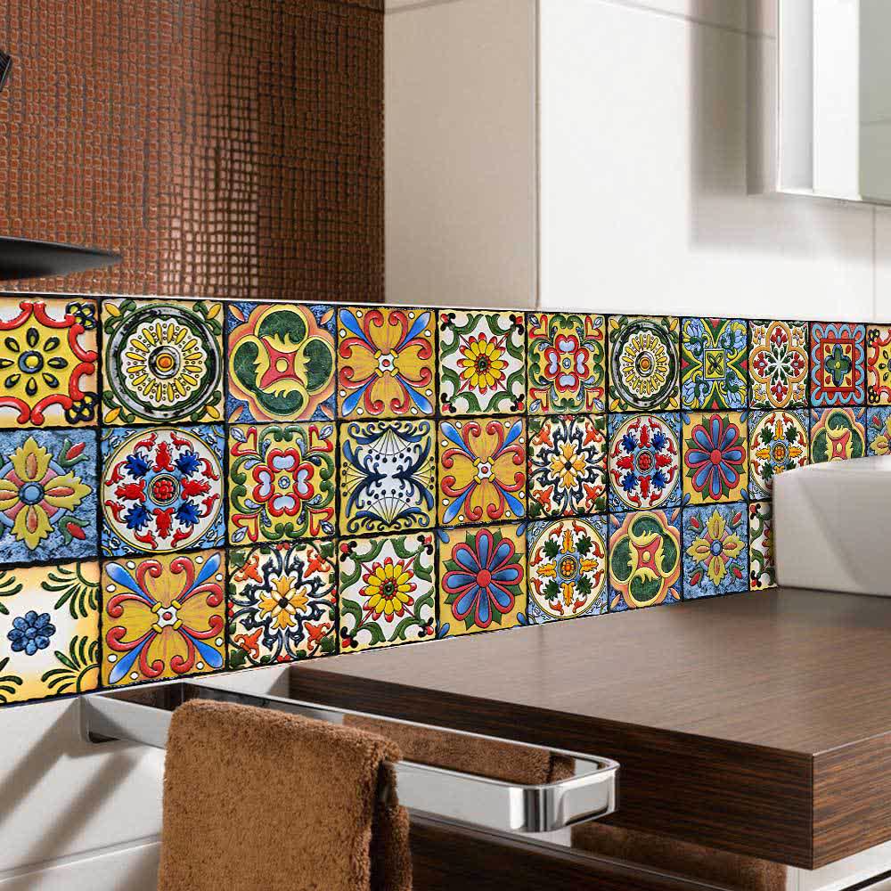 Decorative Peel & Stick Wall Tile Stickers
