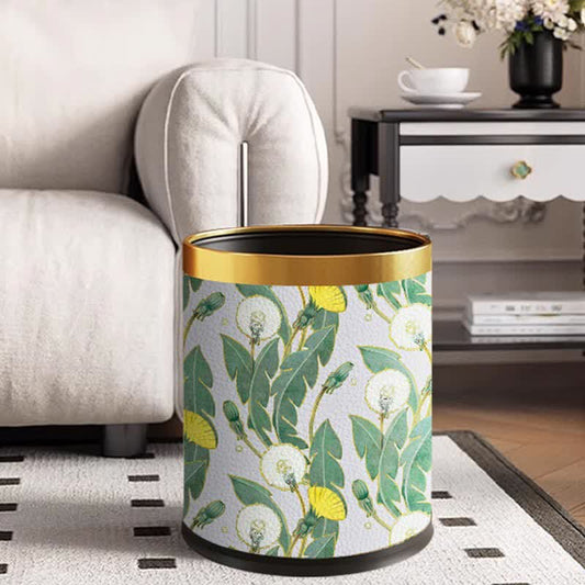 Rural Dandelion Durable Large Capacity Trash Can