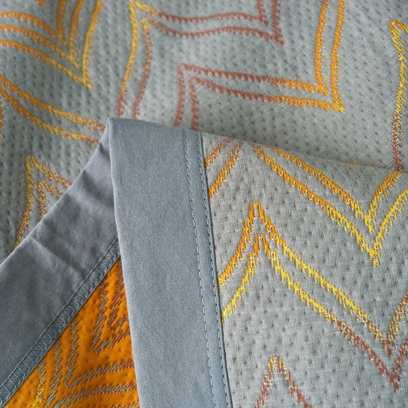 Cotton Gauze Yarn-dyed Jacquard Breathable Blanket
