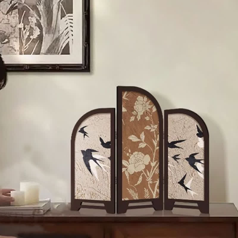 Foldable Screen Desktop Vintage Ornament