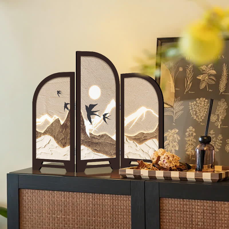 Foldable Screen Desktop Vintage Ornament