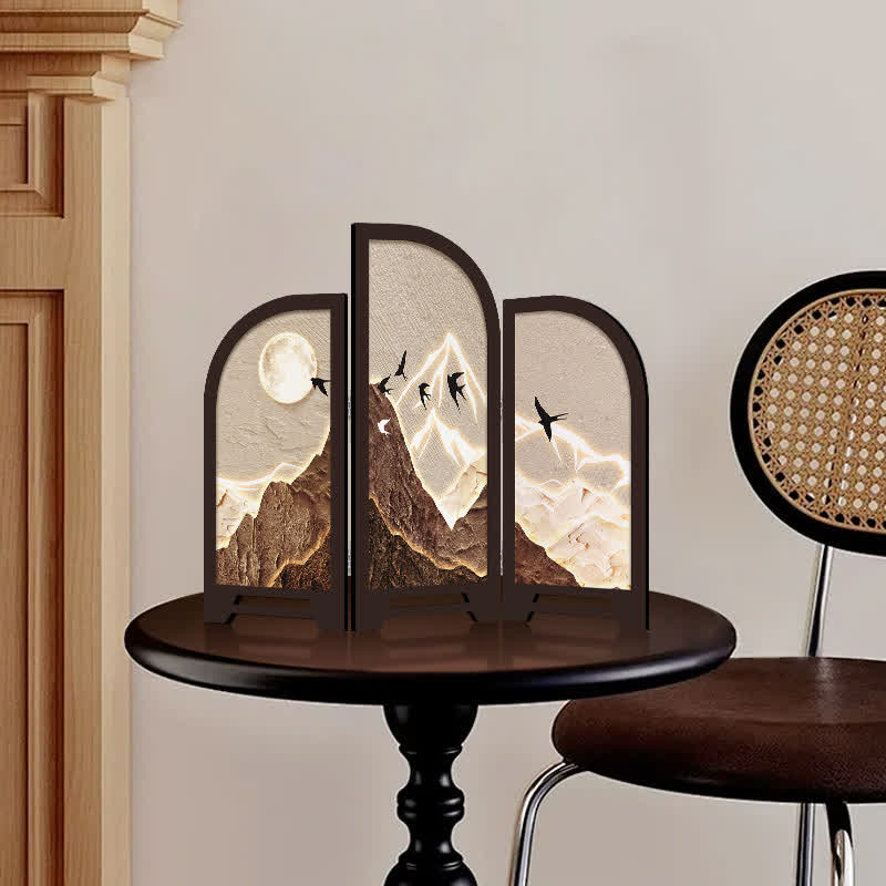 Foldable Screen Desktop Vintage Ornament