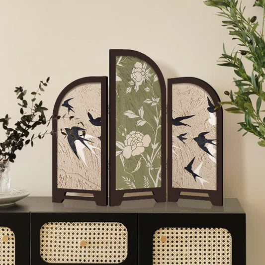 Foldable Screen Desktop Vintage Ornament