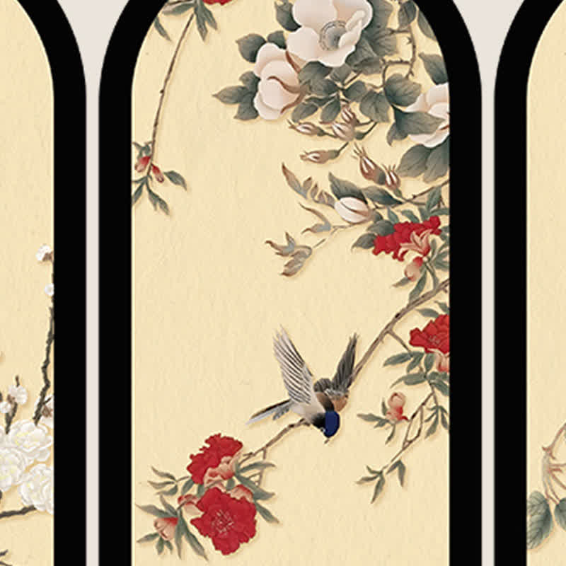 Foldable Floral Bird Decorative Desktop Ornament