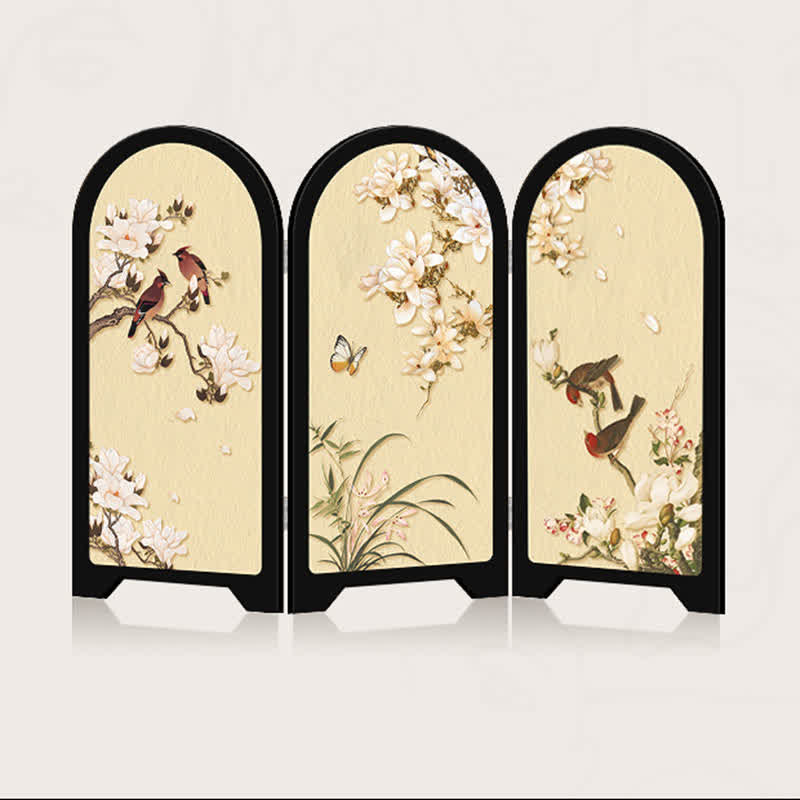 Foldable Floral Bird Decorative Desktop Ornament